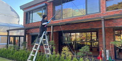 성남시 수정구 전원주택 유리창 청소 작업 후기!